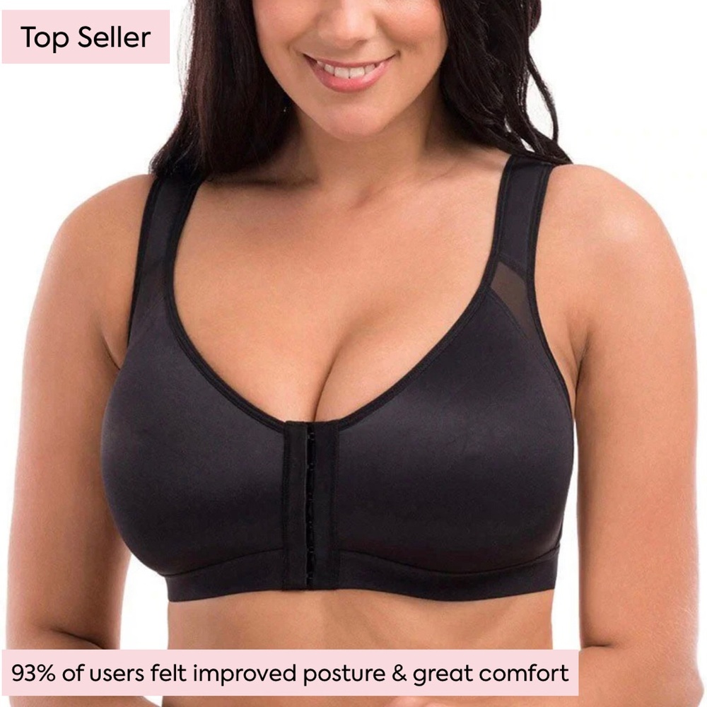Magic Bra Black Front Closure Posture Bra